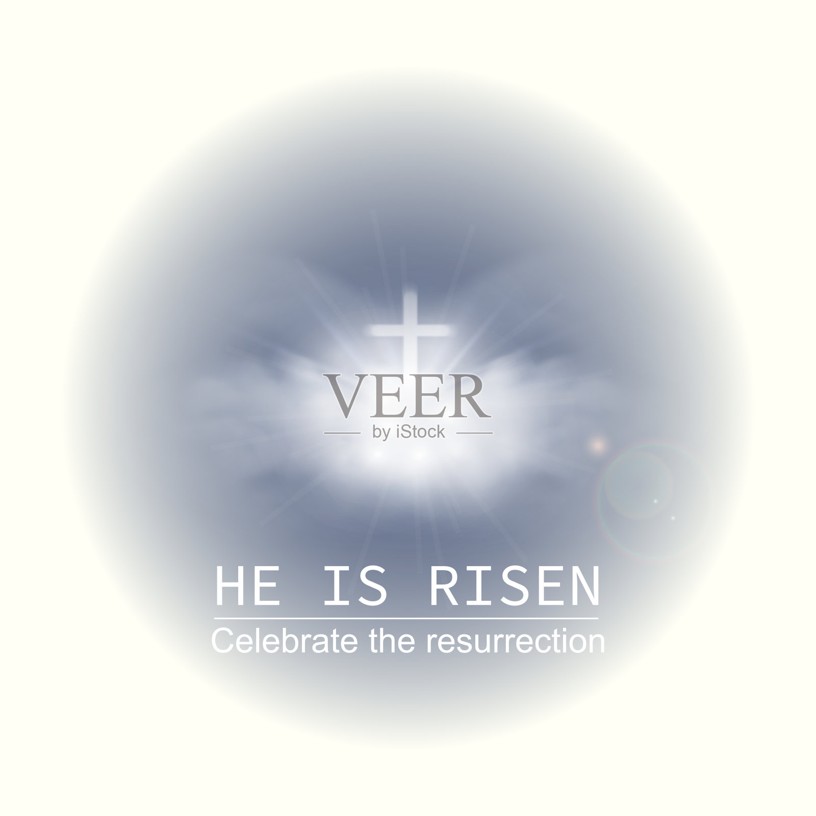 复活节庆祝的基督教设计。插画图片素材