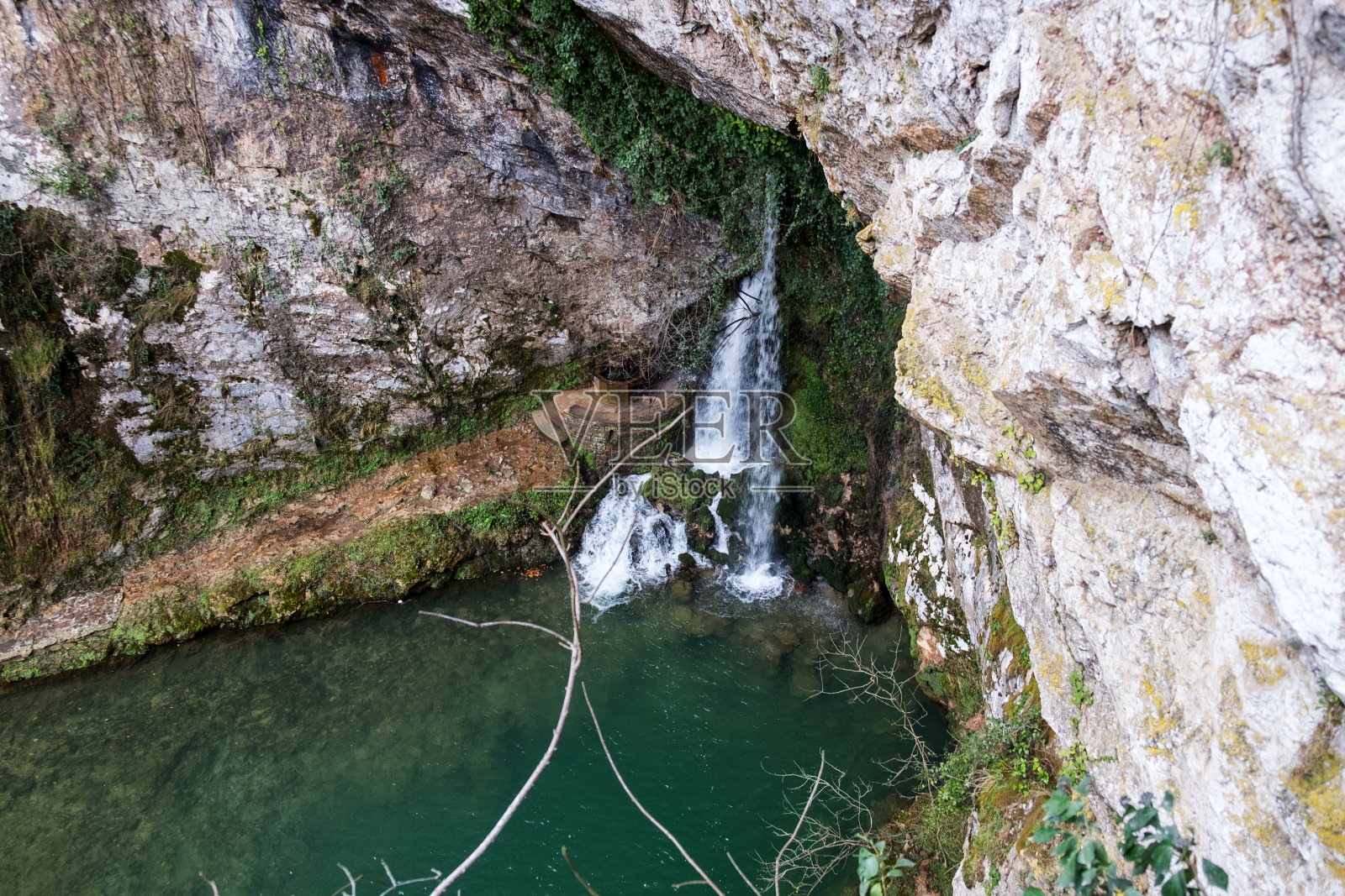 西班牙阿斯图里亚斯的科瓦东加。照片摄影图片