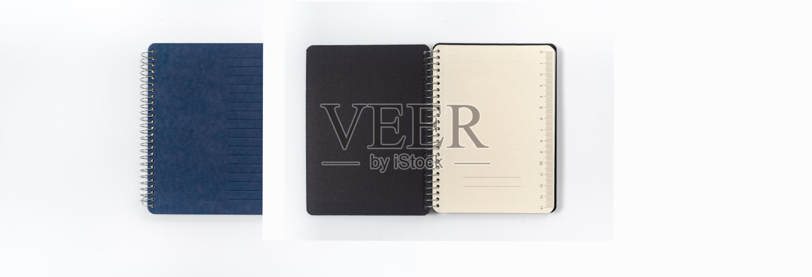 黑色空白的蓝色笔记本特写照片摄影图片