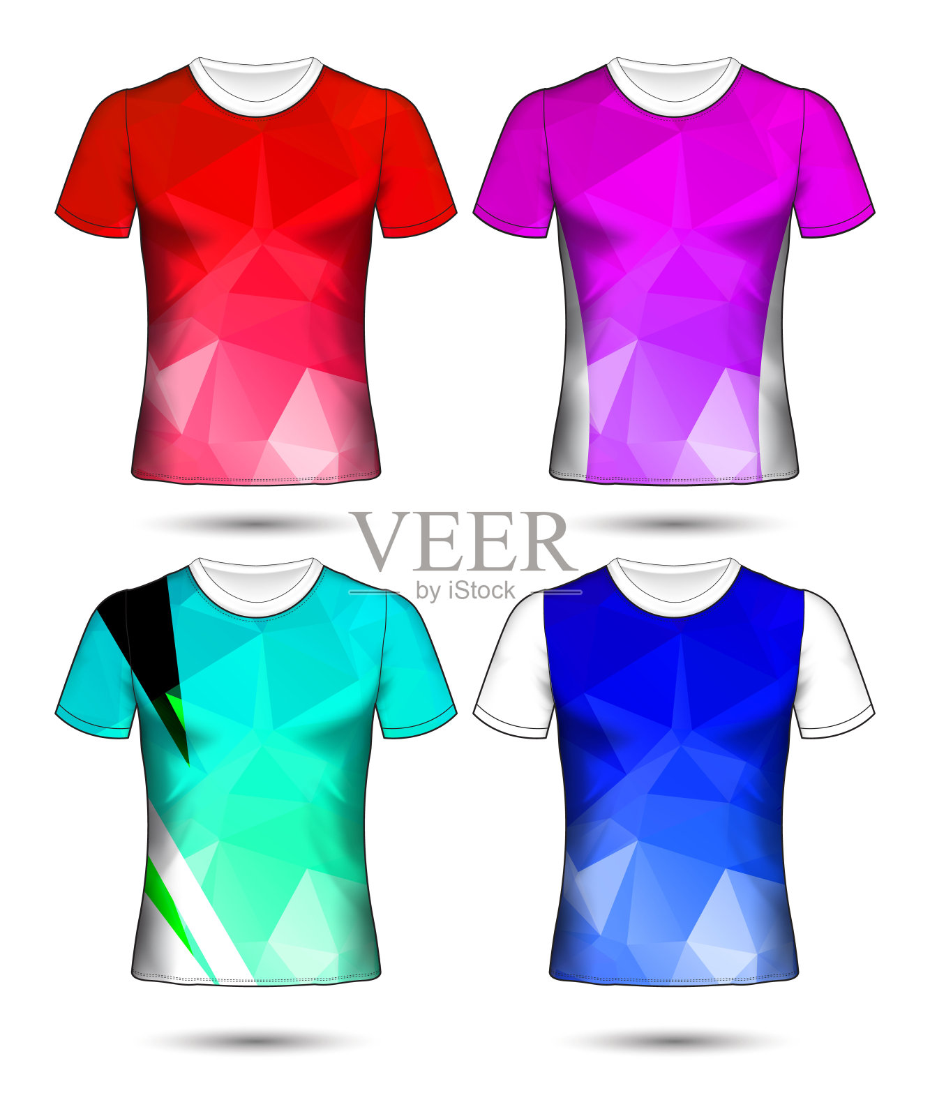 足球俱乐部的足球套装或足球运动衫模板插画图片素材