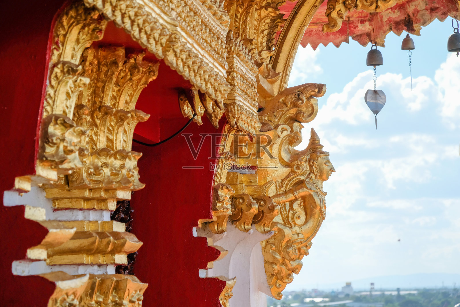 泰国孔敬寺的美丽景观照片摄影图片