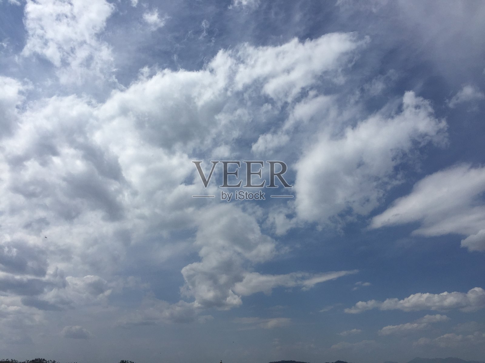 蓝天与云彩的背景照片摄影图片