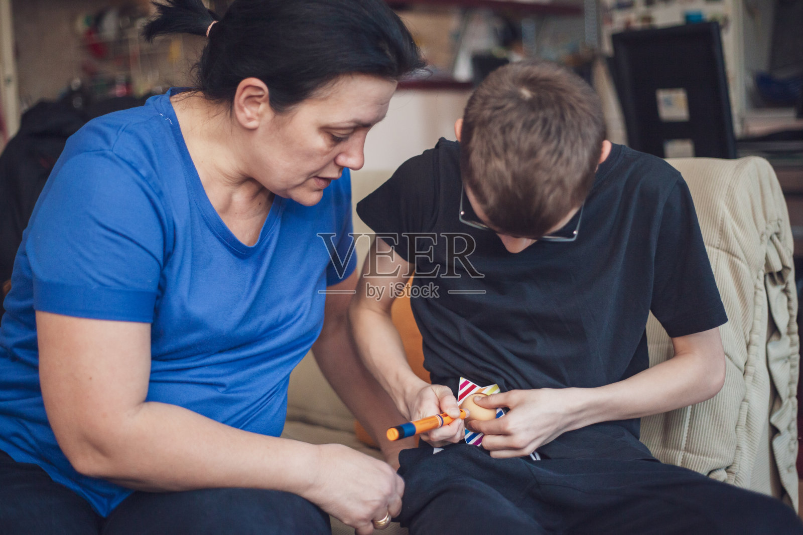 生活在糖尿病-教如何做它照片摄影图片