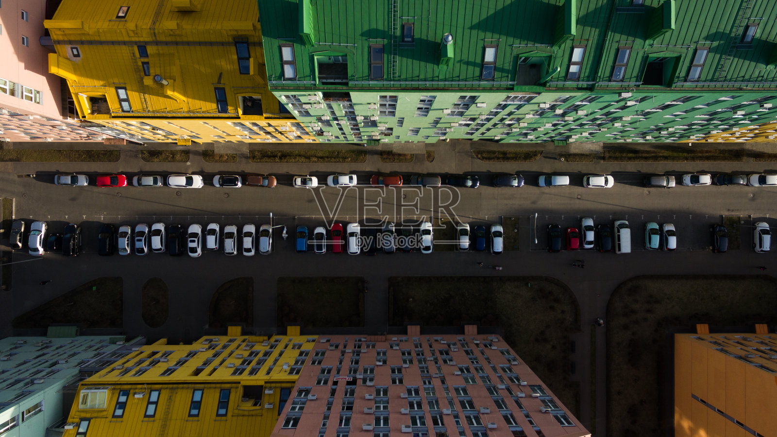 乌克兰基辅美丽多彩的房子照片摄影图片