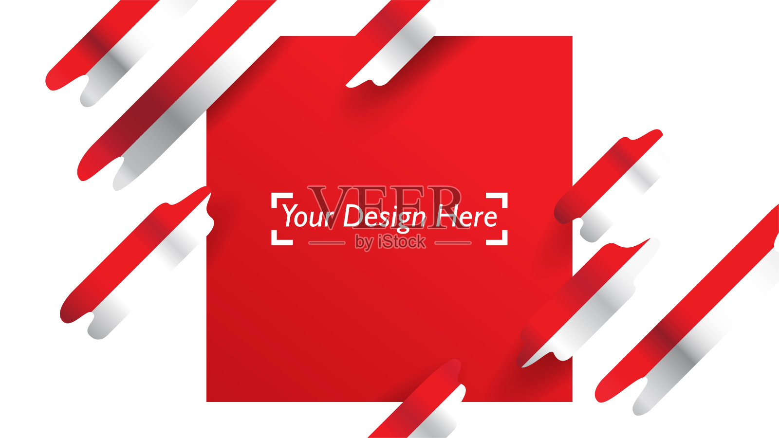 印度尼西亚爱国背景模板与空白的文字,设计,节日,独立日。欢迎来到印度尼西亚概念-向量插画图片素材