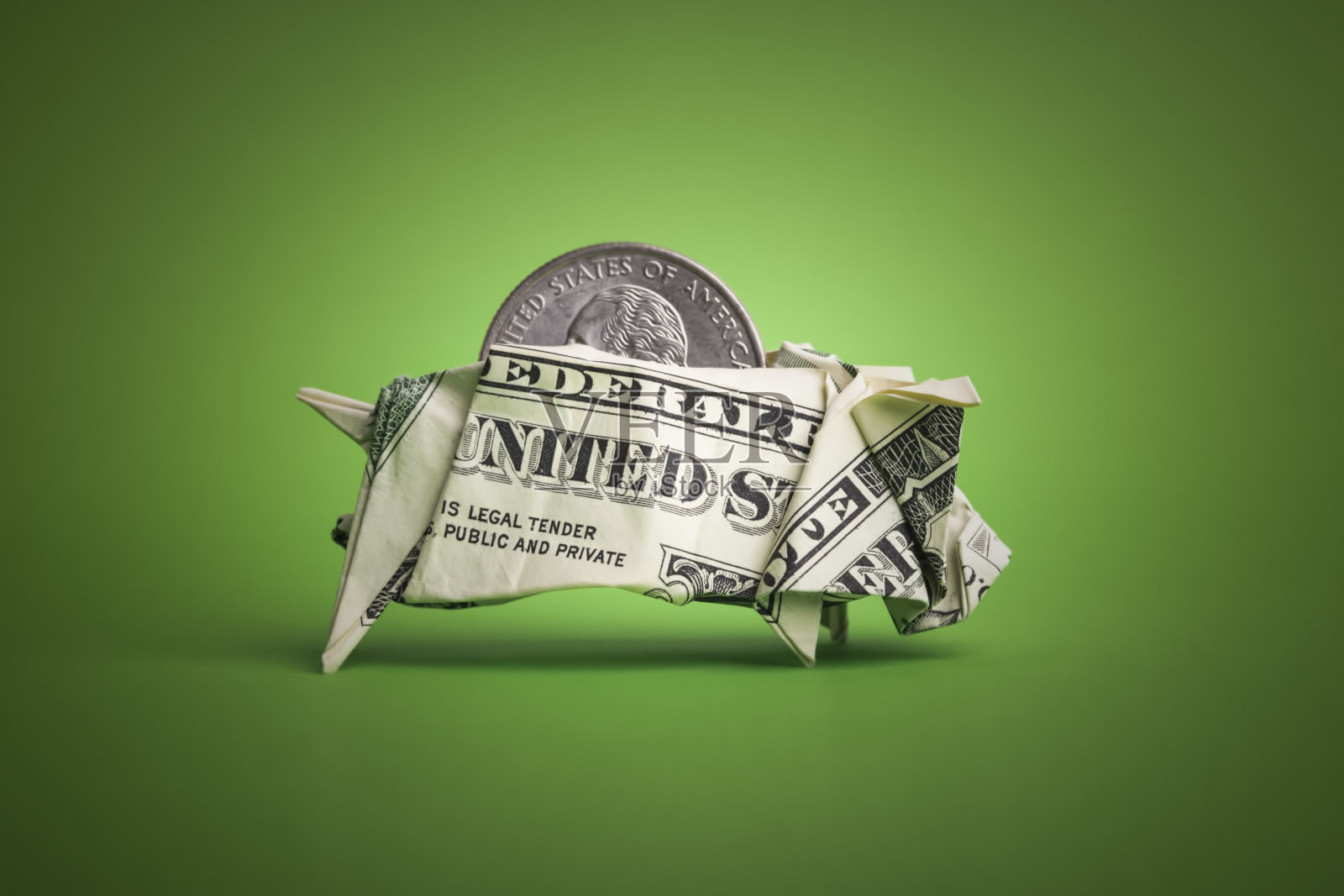 折纸储蓄罐照片摄影图片