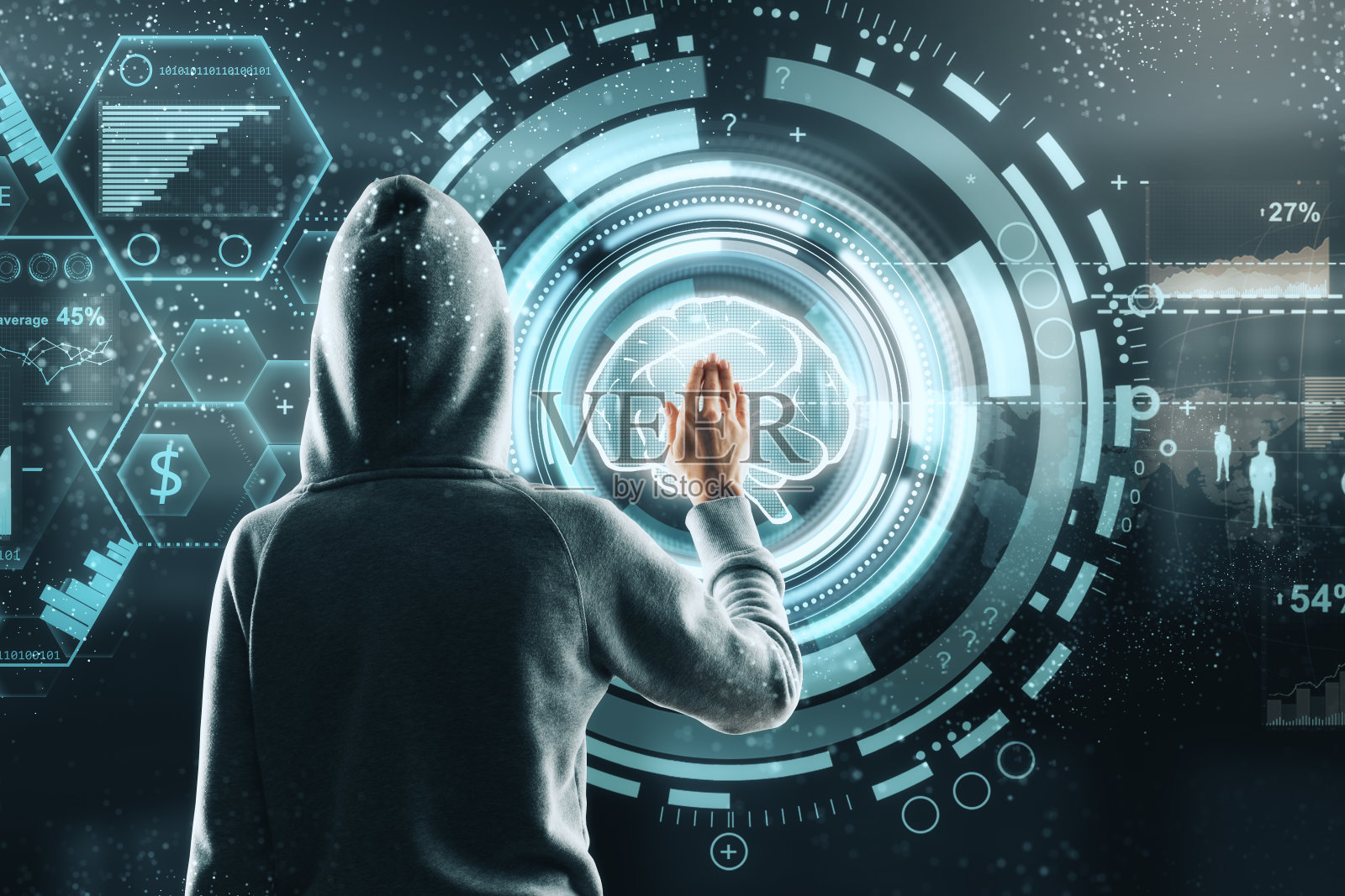 恶意软件与犯罪概念照片摄影图片