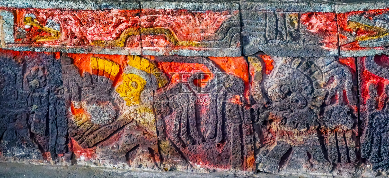 古阿兹特克鹰勇士宫殿,神庙,墨西哥城市长,墨西哥照片摄影图片