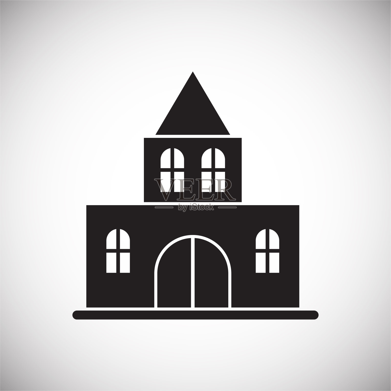 在图形和网页设计的背景上建立图标。简单的矢量信号。网站按钮或手机应用的互联网概念符号。插画图片素材