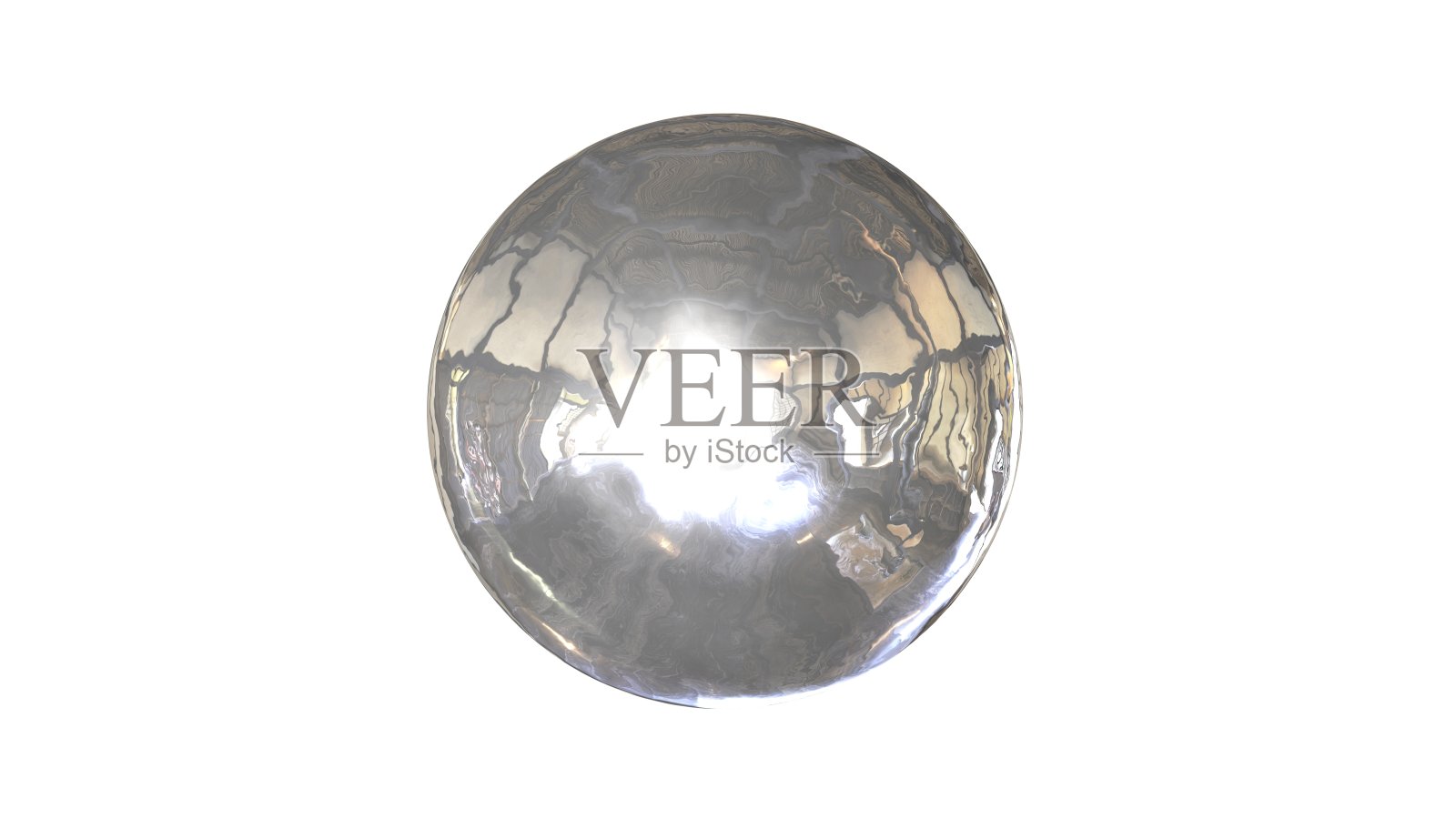 一个球体的3d渲染与结构隔离在白色上照片摄影图片