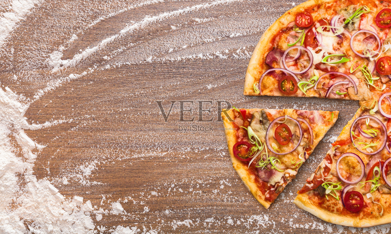 自制披萨的概念照片摄影图片