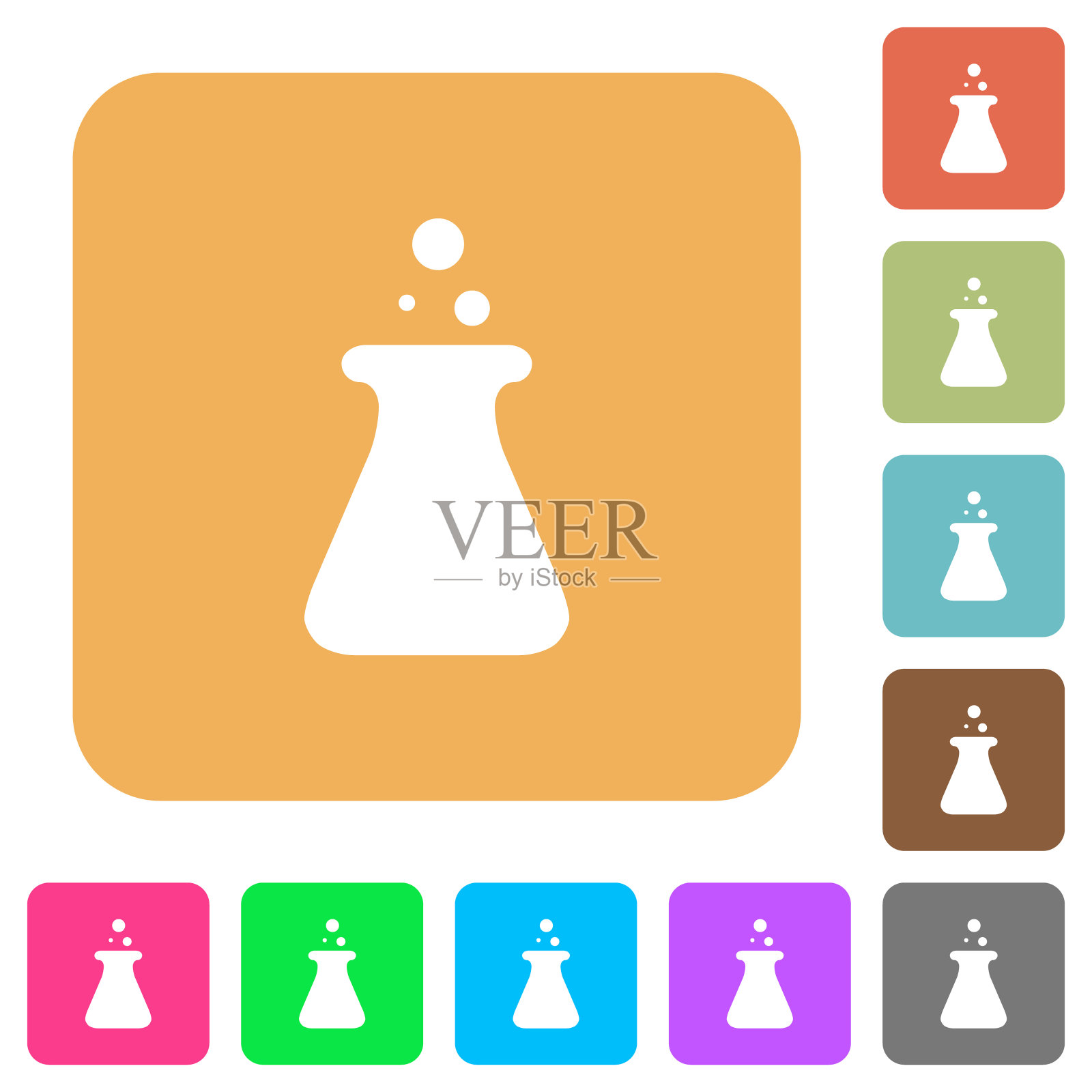 实验室圆形方形平面图标图标素材