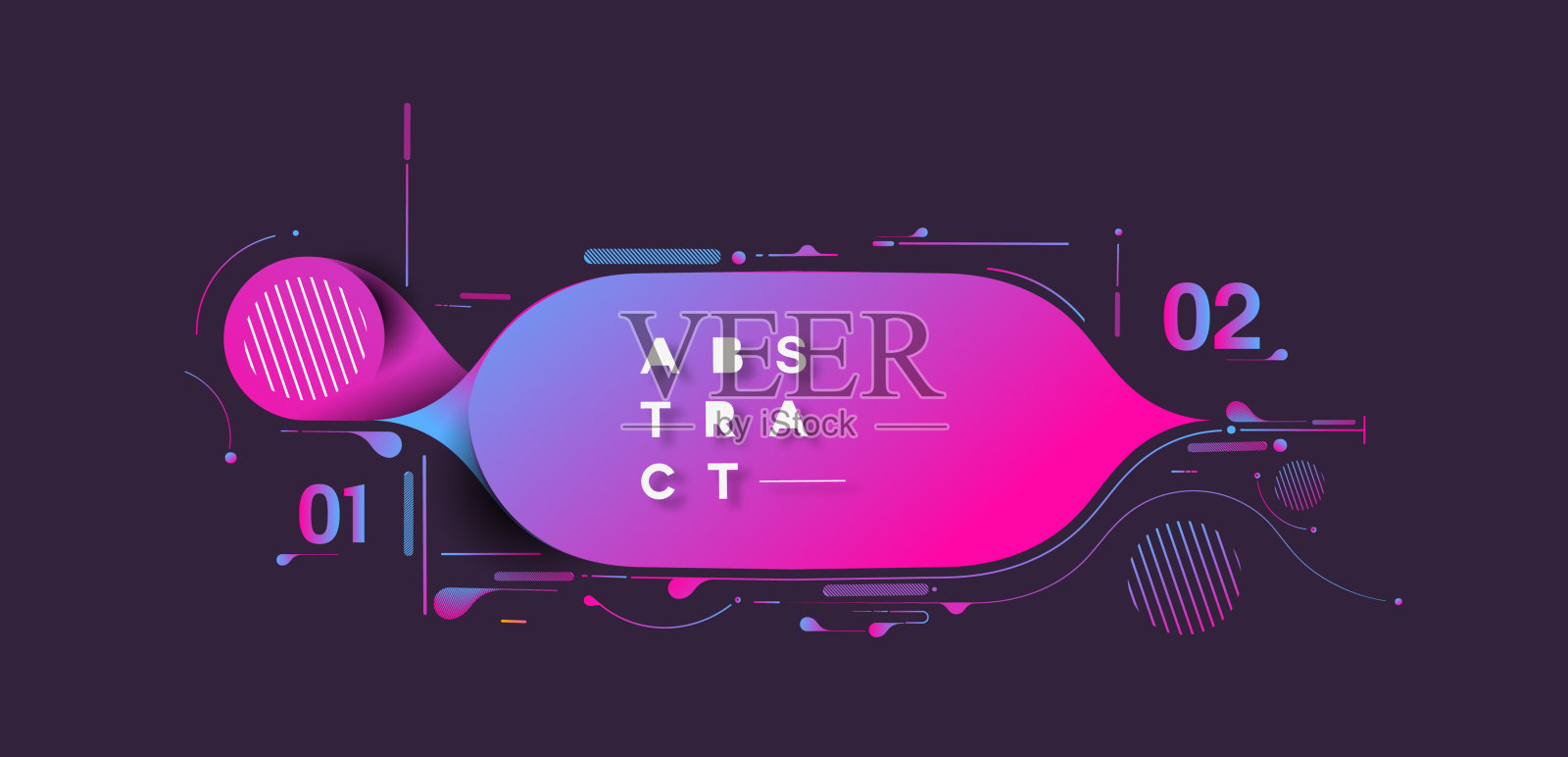 抽象的彩色图案设计和背景。插画图片素材