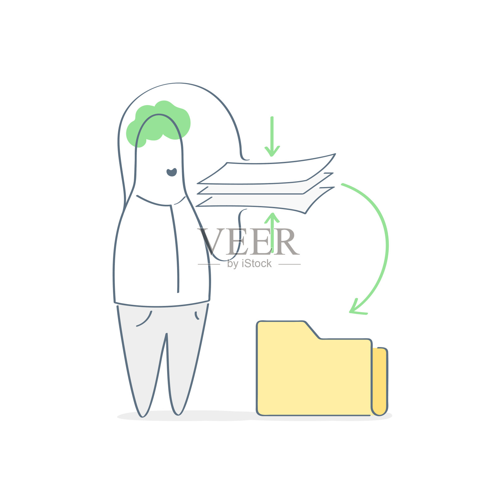 存档,准备文件,数据文件在一个文件夹发送设计模板素材