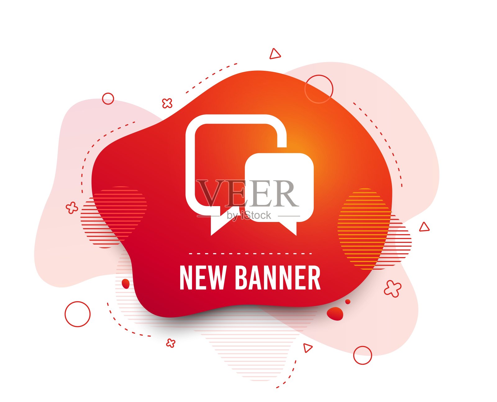 聊天标志图标。语音气泡符号。向量插画图片素材