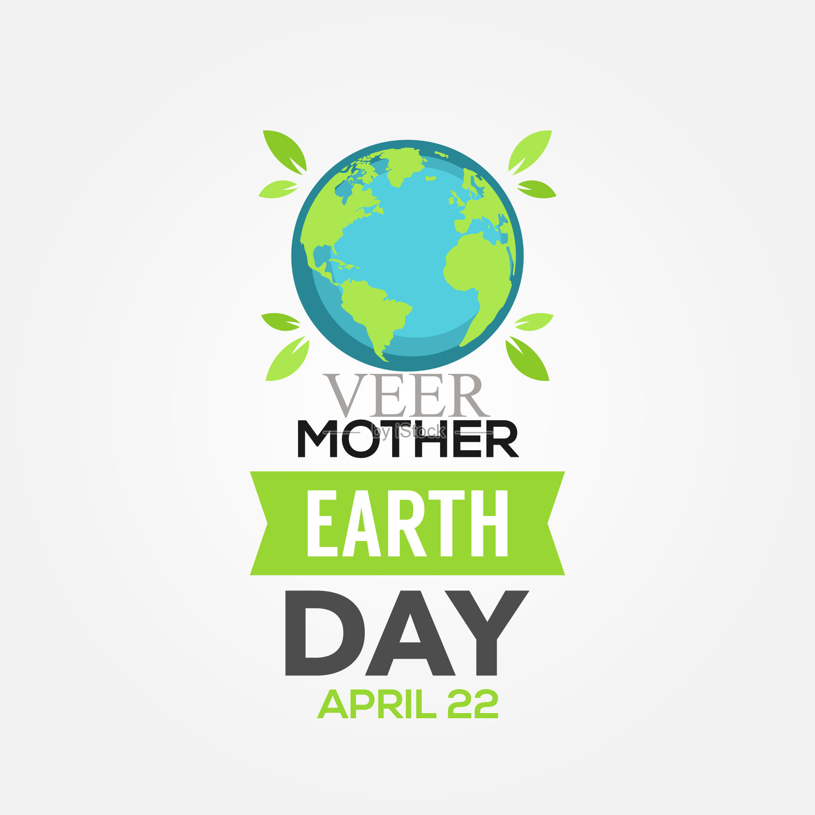 地球日矢量设计模板快乐插画图片素材