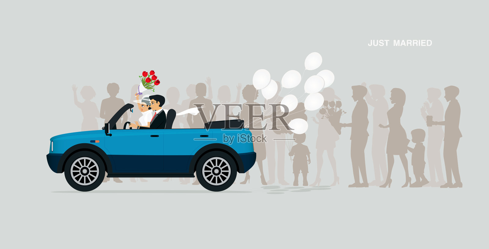 就结婚了插画图片素材