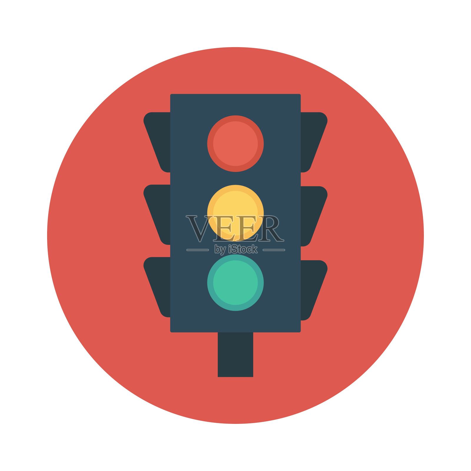 信号交通灯设计元素图片