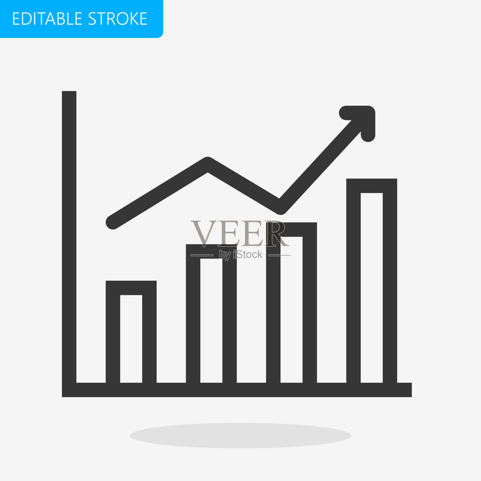 图形图标可编辑笔画。像素完美向量插画图片素材