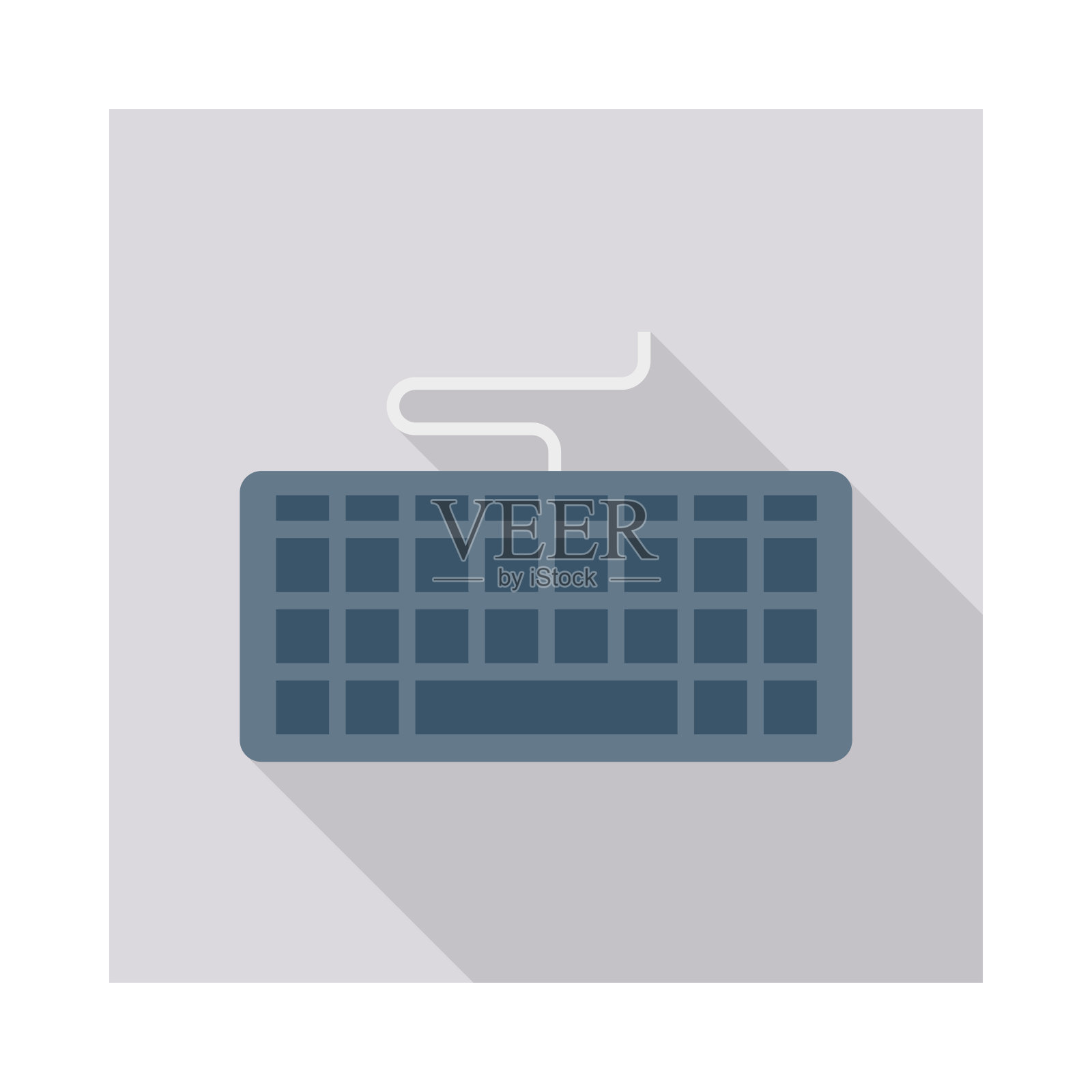 电脑键盘按键插画图片素材