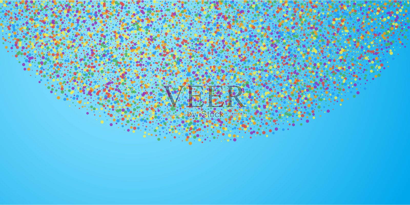 节日的五彩纸屑。庆祝的星星。欢乐的confet插画图片素材