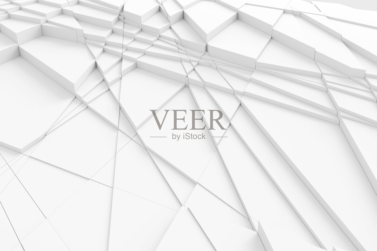 从不同大小的3D插图的切割表面抽象纹理照片摄影图片