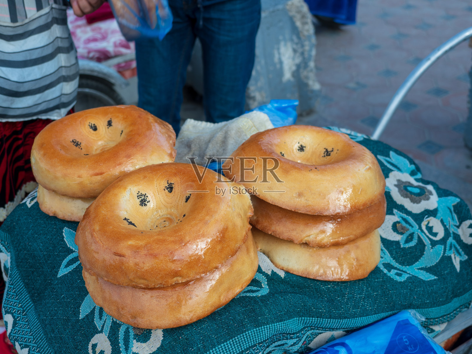 乌兹别克斯坦撒马尔罕的风景。照片摄影图片
