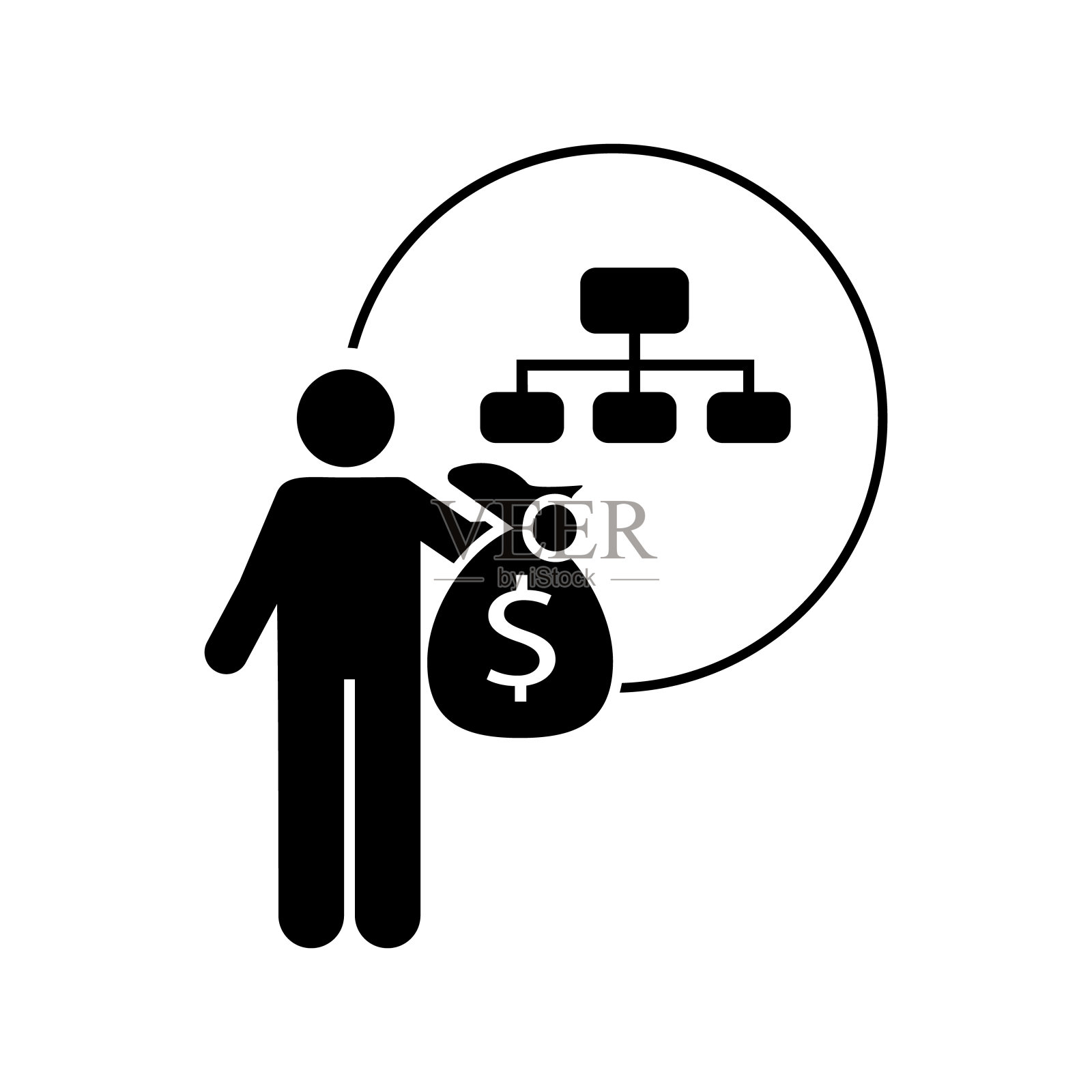 投资者,投资,法院,法律偶像。投资人偶像元素。优质的图形设计图标。标志和符号收集图标为网站,网页设计,移动应用程序插画图片素材