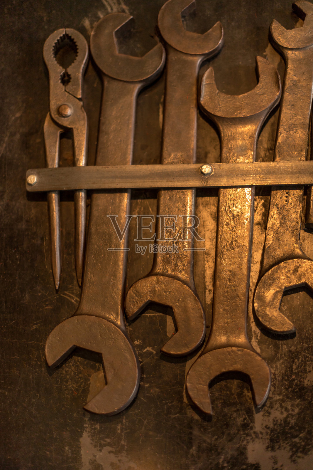 旧扳手工作站背景照片摄影图片