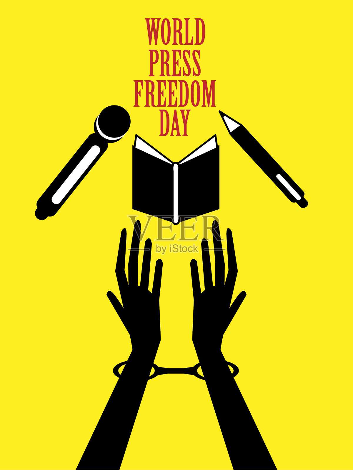 5月3日世界新闻自由日插图矢量图像插画图片素材