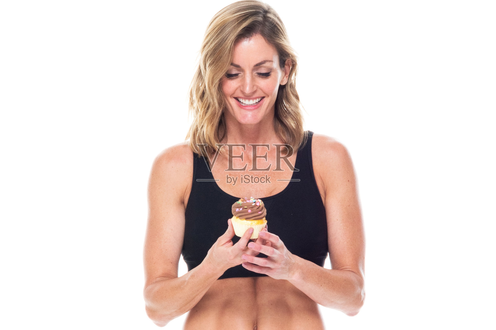 穿着运动服的美女照片摄影图片