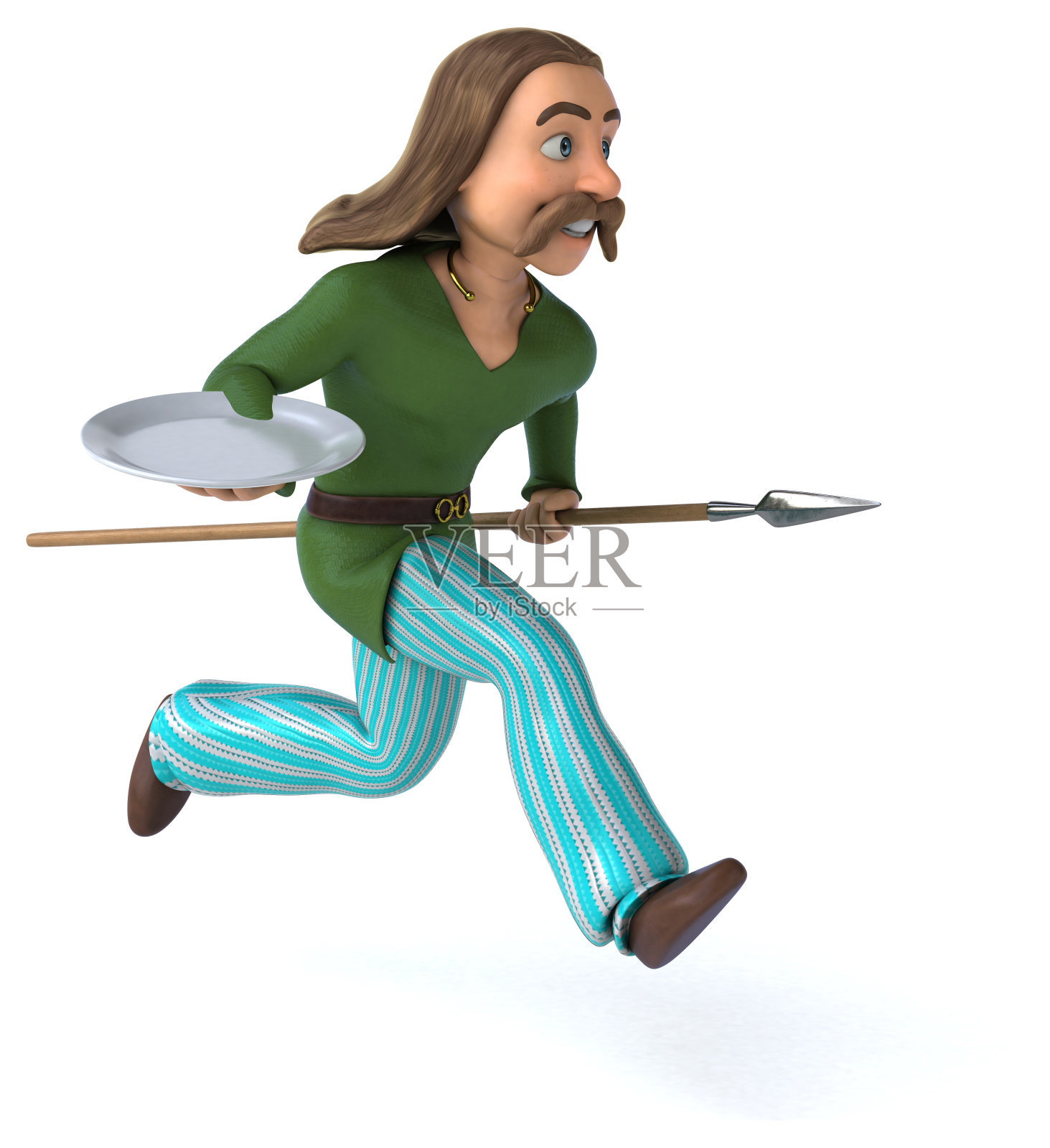 有趣的高卢- 3D插图照片摄影图片