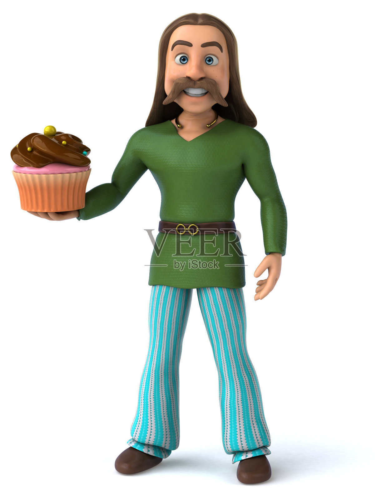 有趣的高卢- 3D插图照片摄影图片