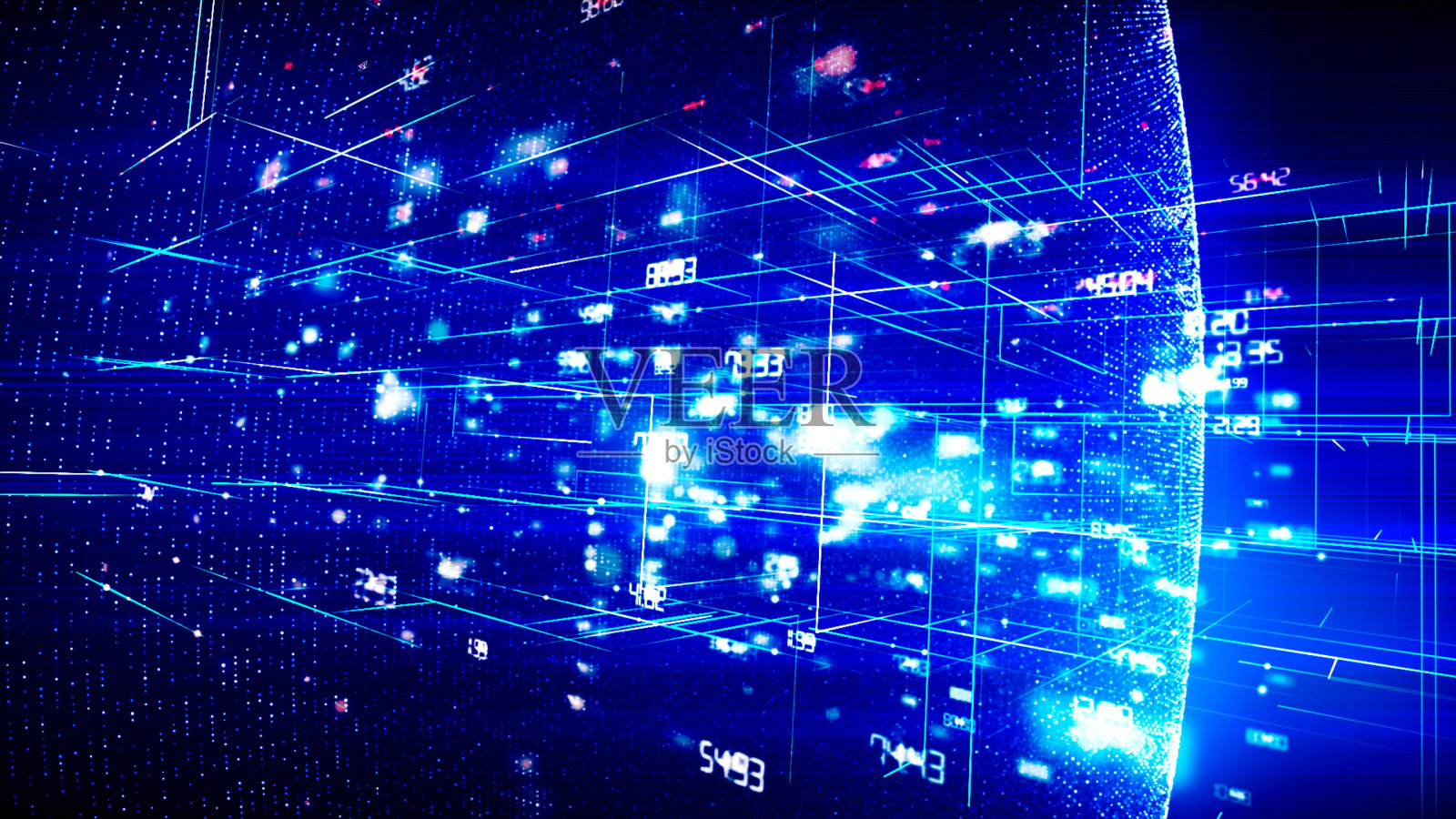 抽象的数字网络照片摄影图片