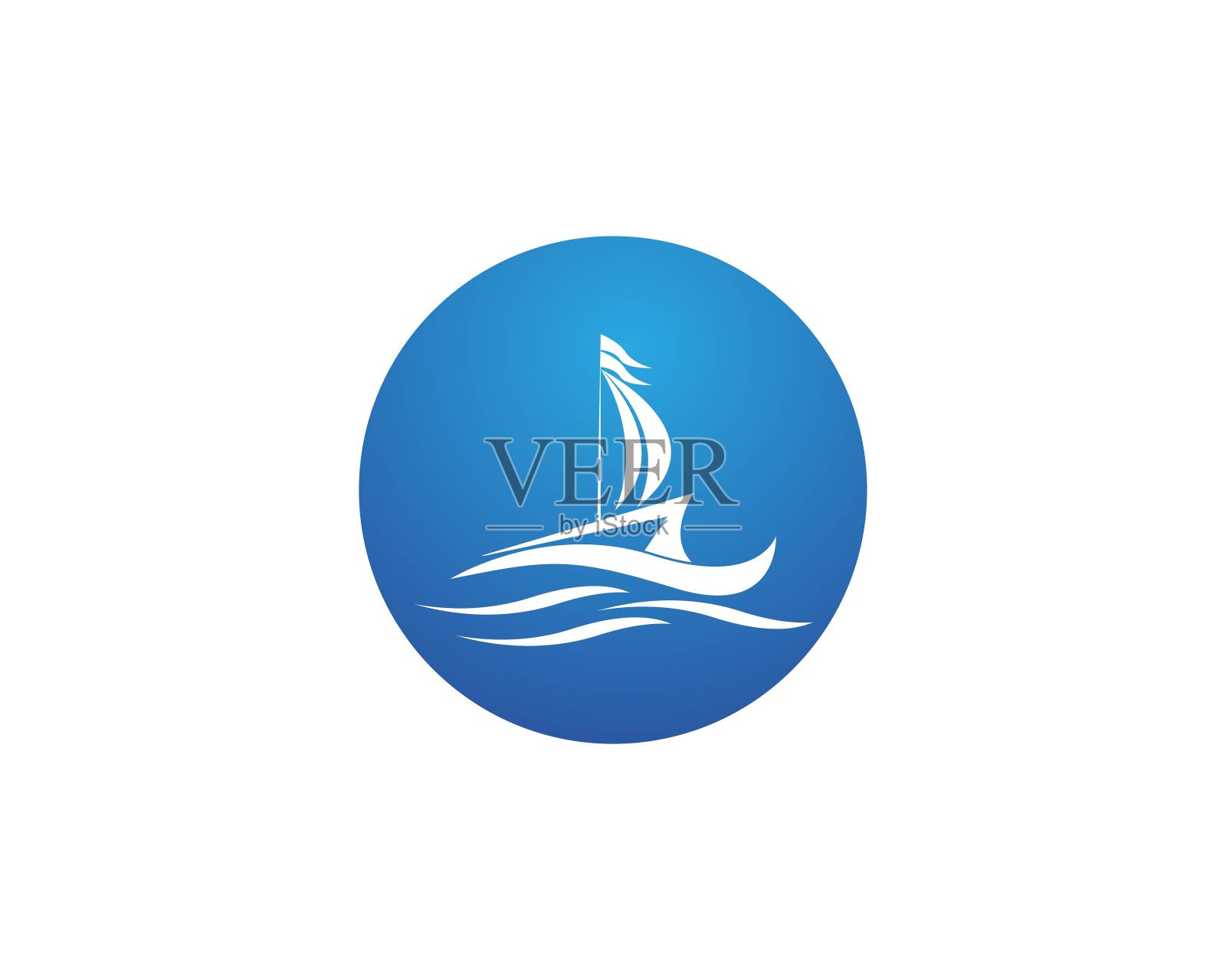 游艇图标矢量图标素材