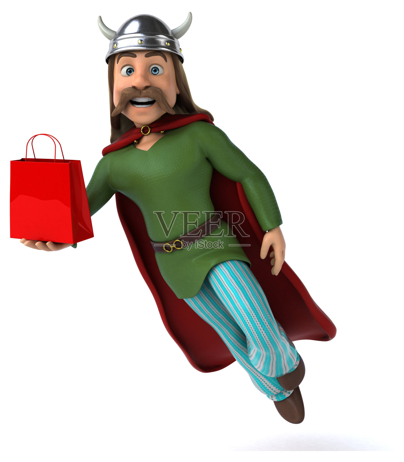 有趣的高卢- 3D插图照片摄影图片