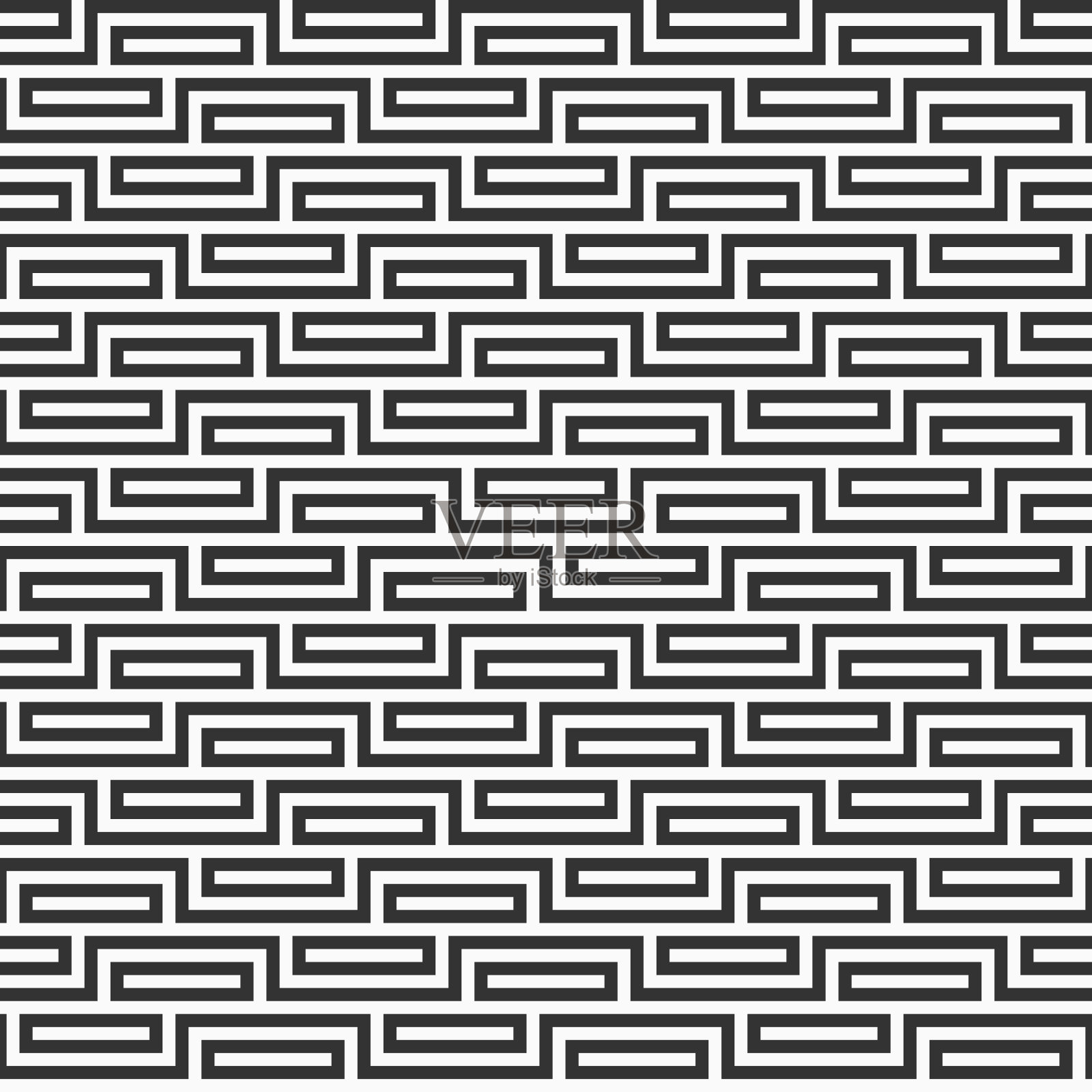 抽象的无缝模式。条纹格子。现代时尚的纹理。黑白格子。插画图片素材