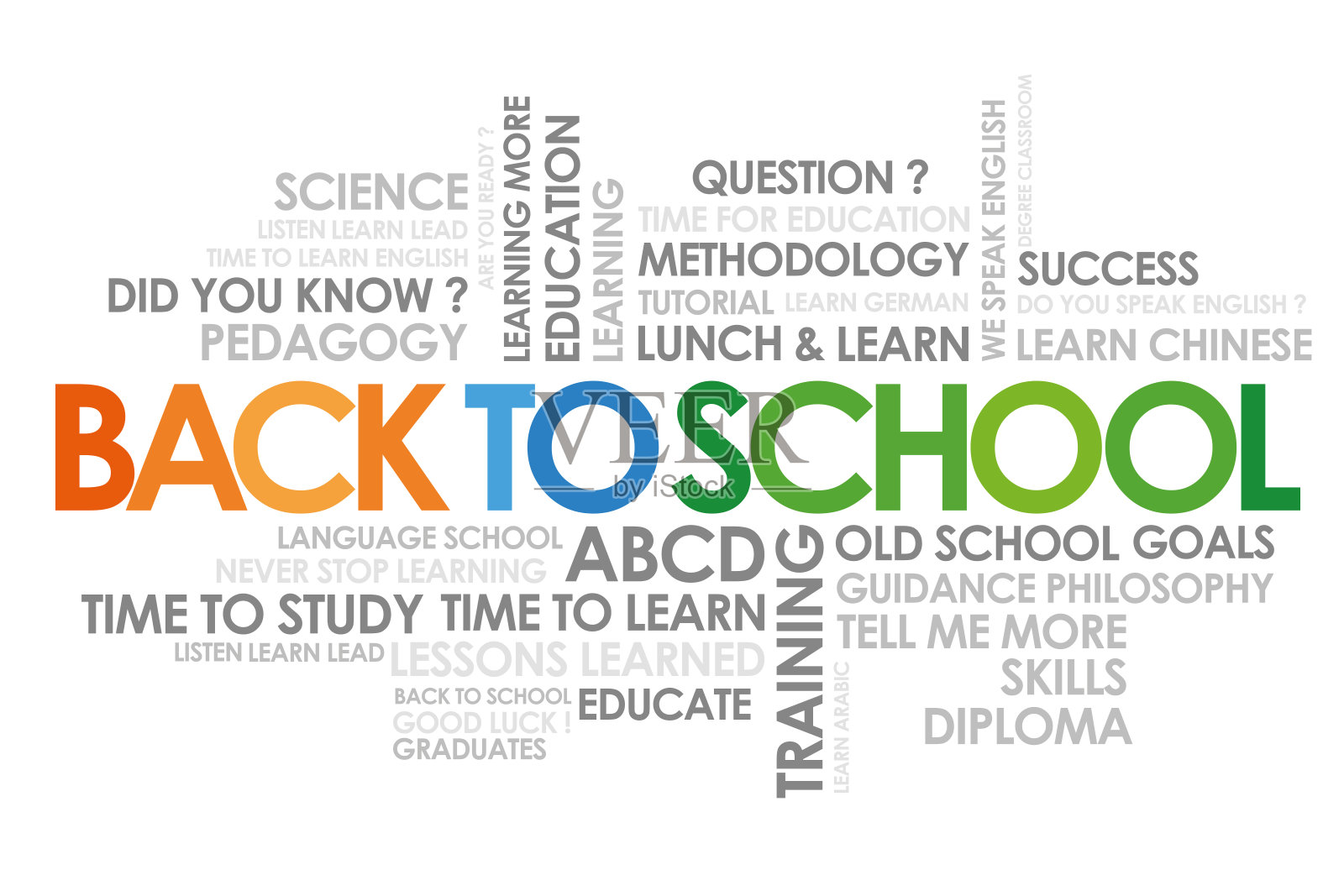 回到学校插画图片素材