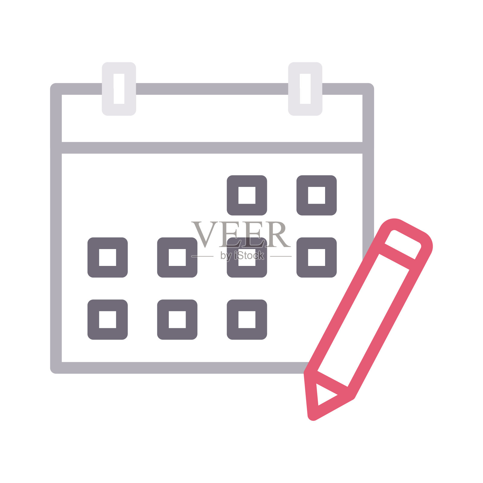 日期插画图片素材