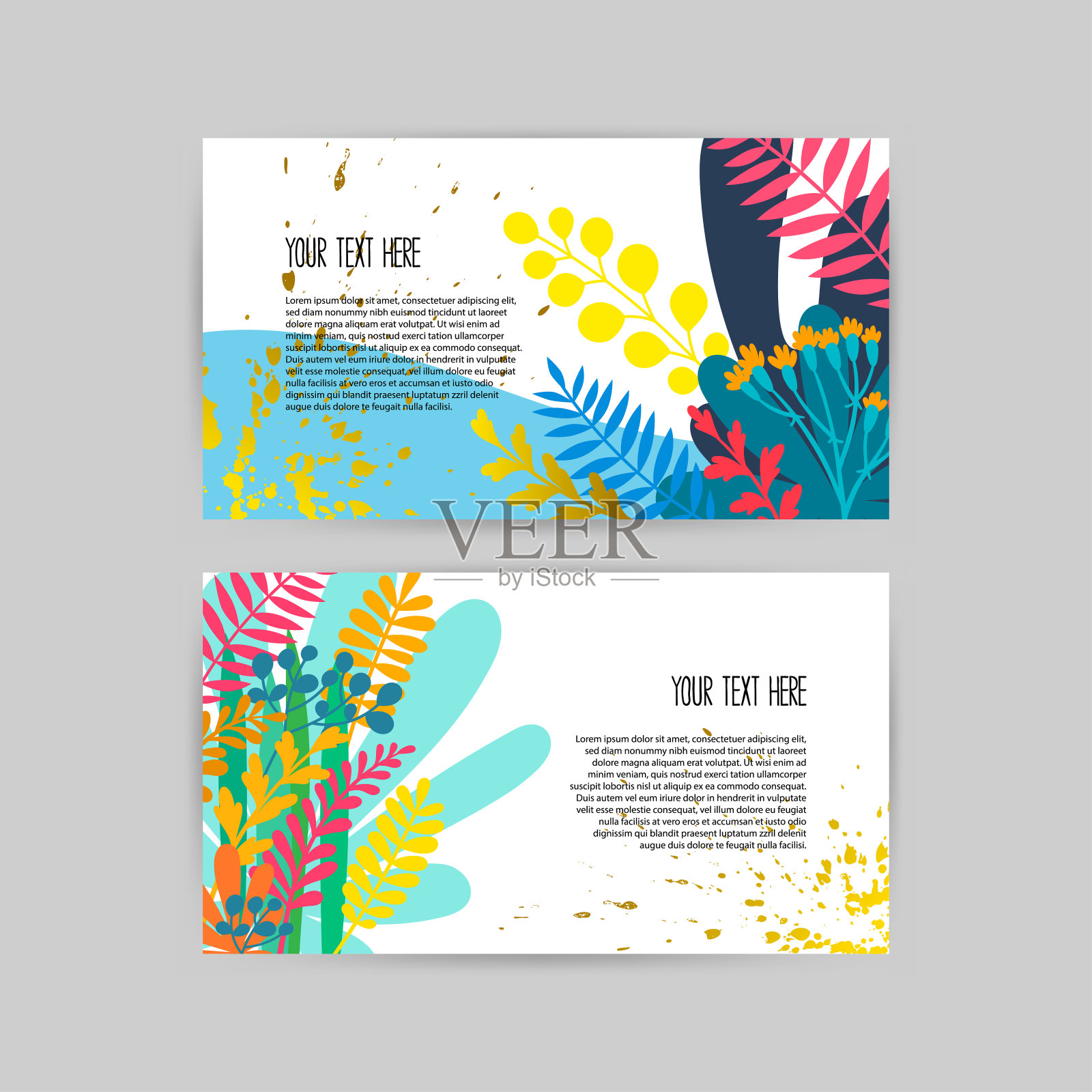 收集美丽的创意卡片设计模板素材