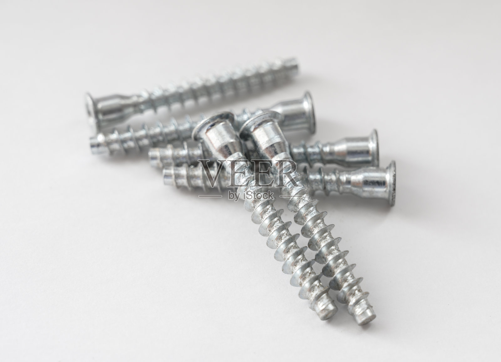 钢螺丝。照片摄影图片