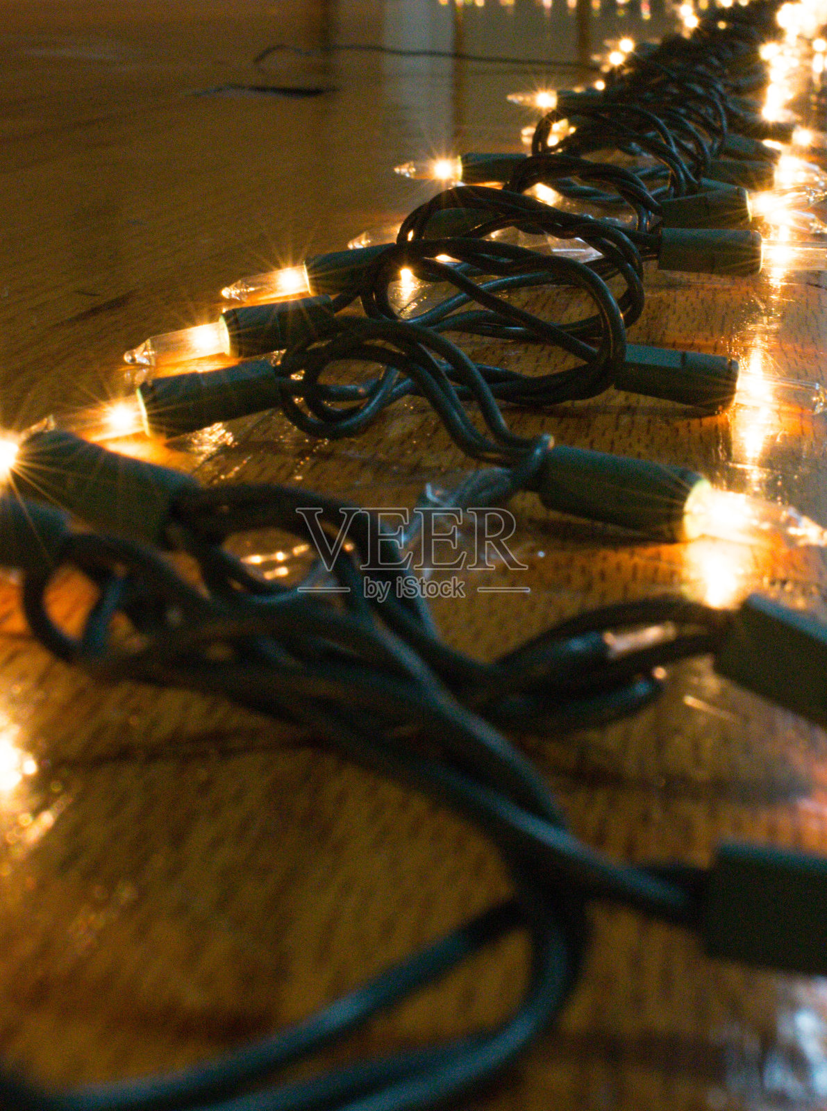 圣诞灯照片摄影图片