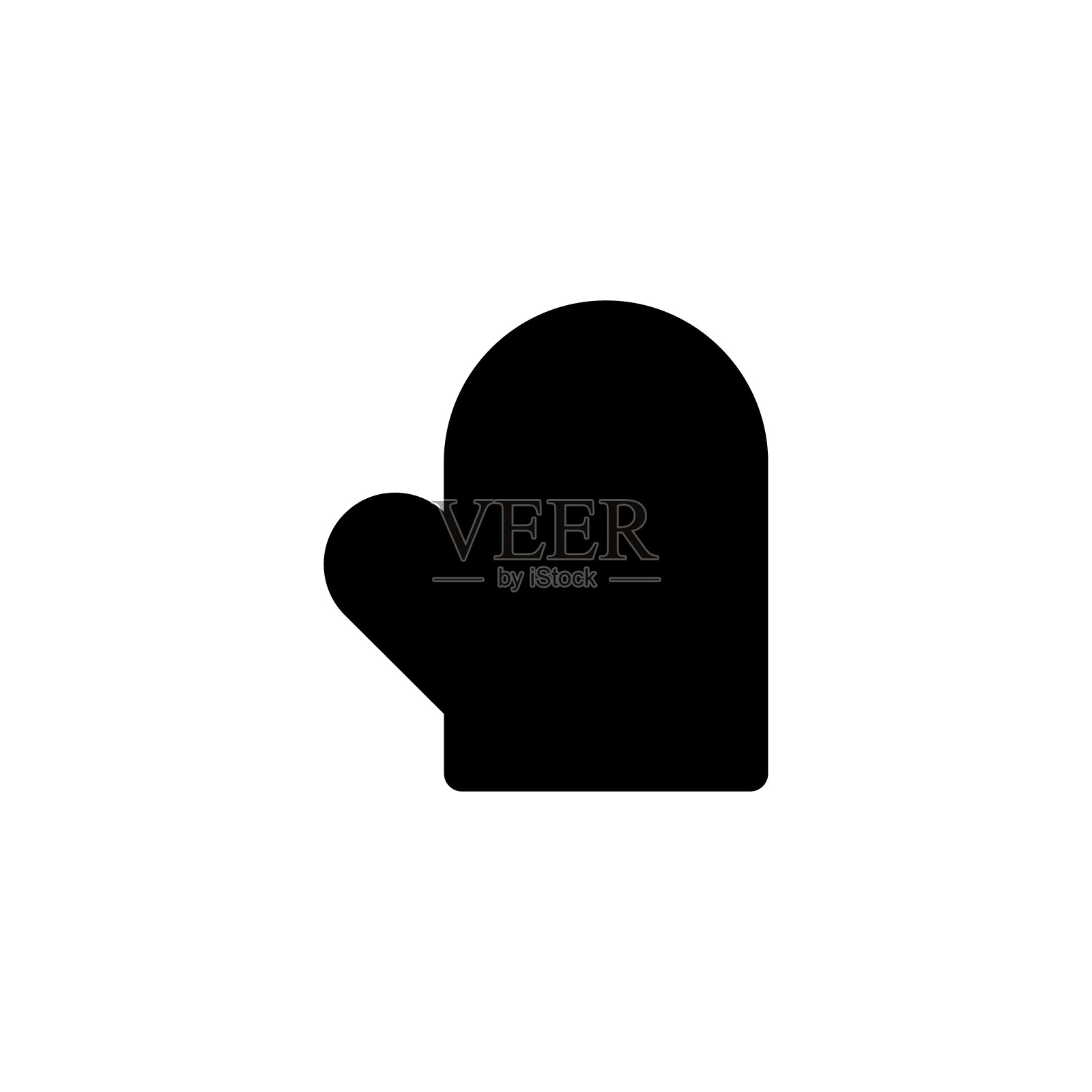 烤箱手套图标矢量插图图标素材