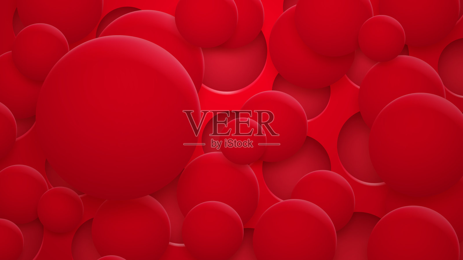 背景的洞和圆圈与阴影插画图片素材