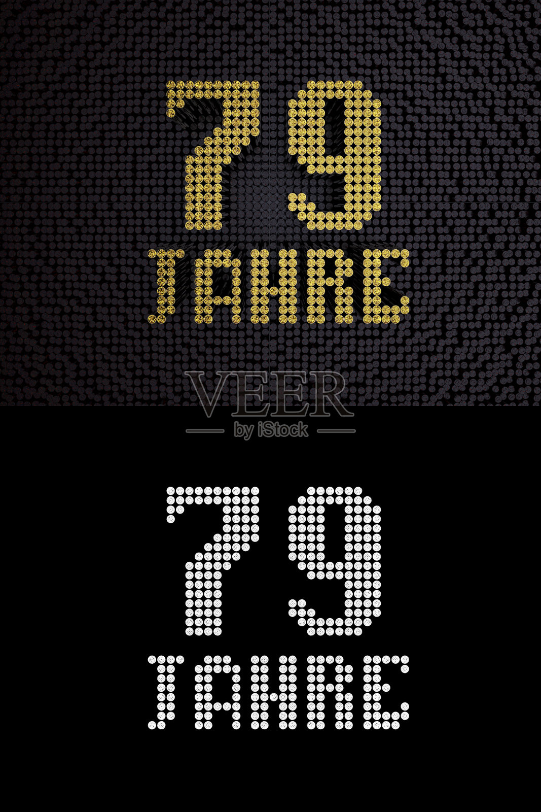 德国黄金数字79年。三维渲染照片摄影图片