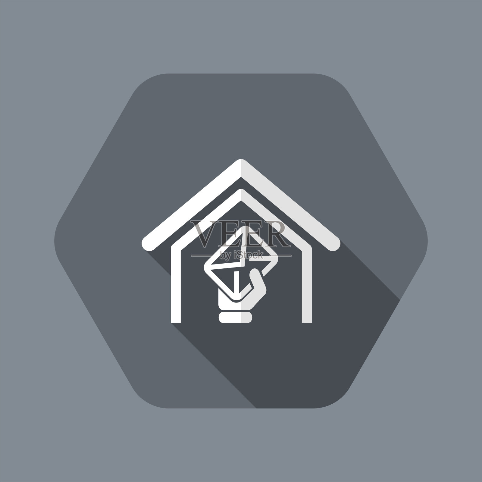 矢量插图的单一孤立的邮件图标图标素材