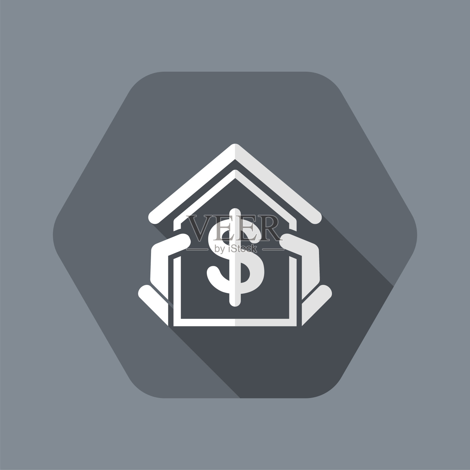 房地产的图标插画图片素材