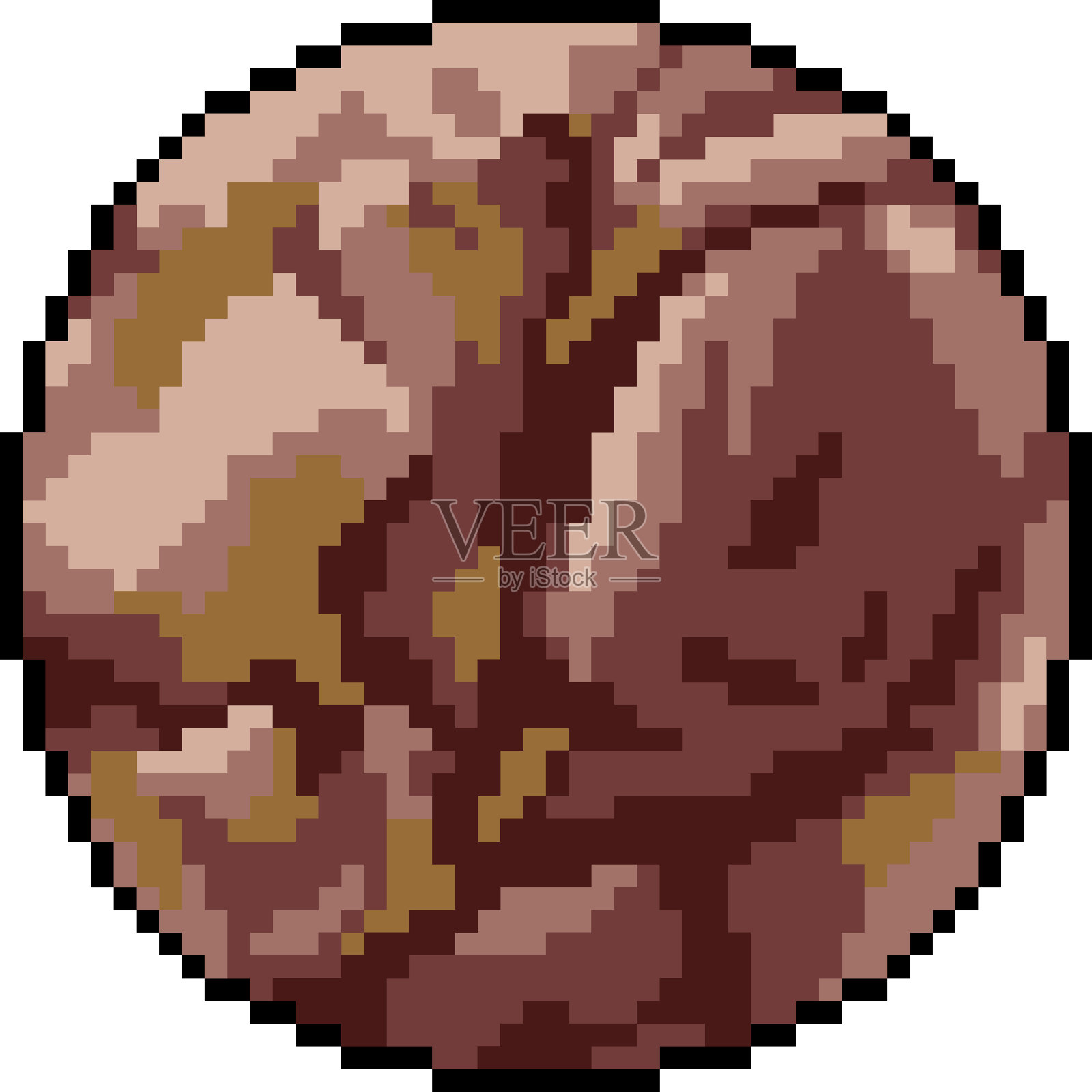 矢量像素艺术孤立的卡通插画图片素材