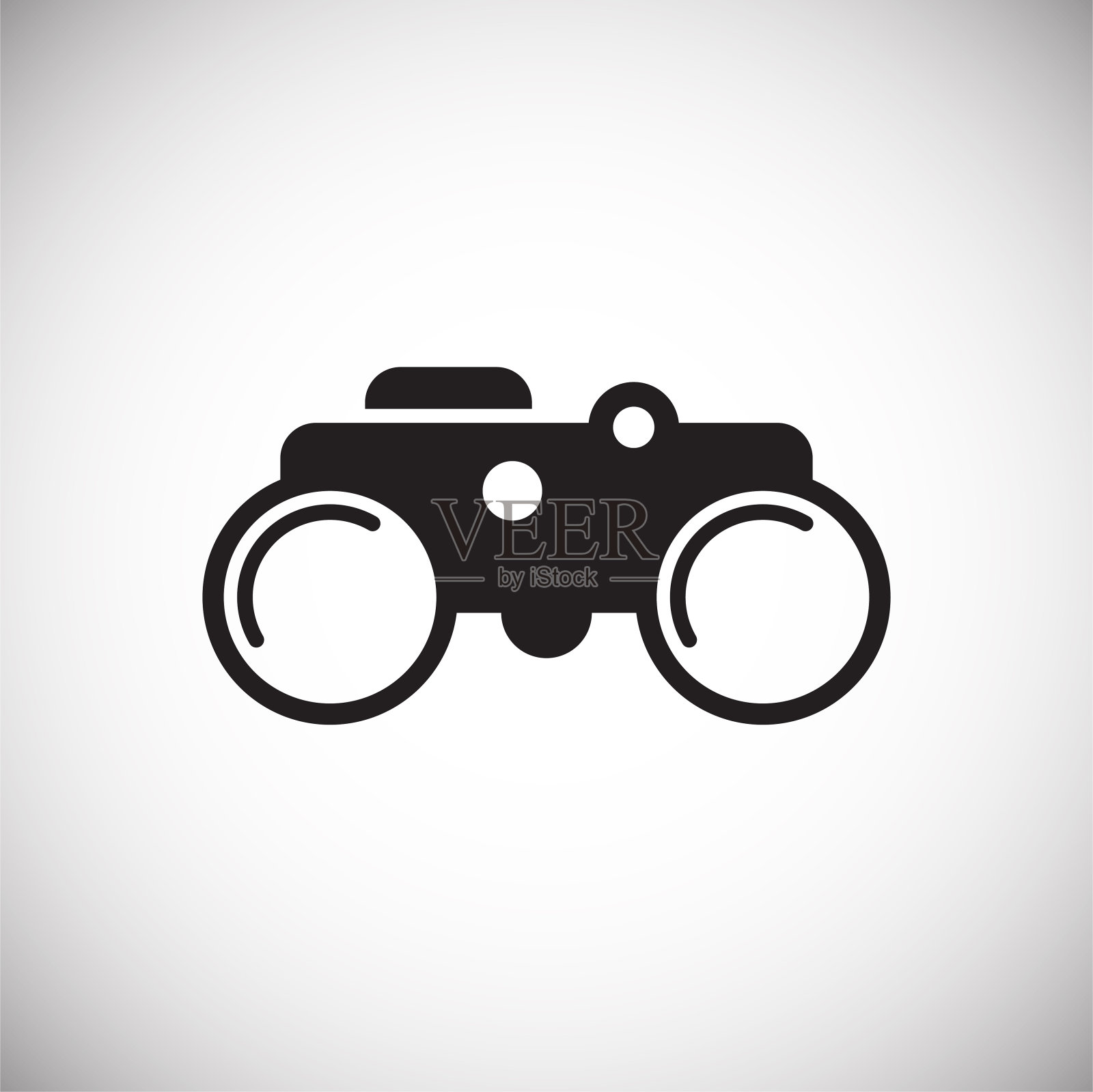 双目图标的背景为图形和网页设计。简单的矢量信号。网站按钮或手机应用的互联网概念符号。图标素材