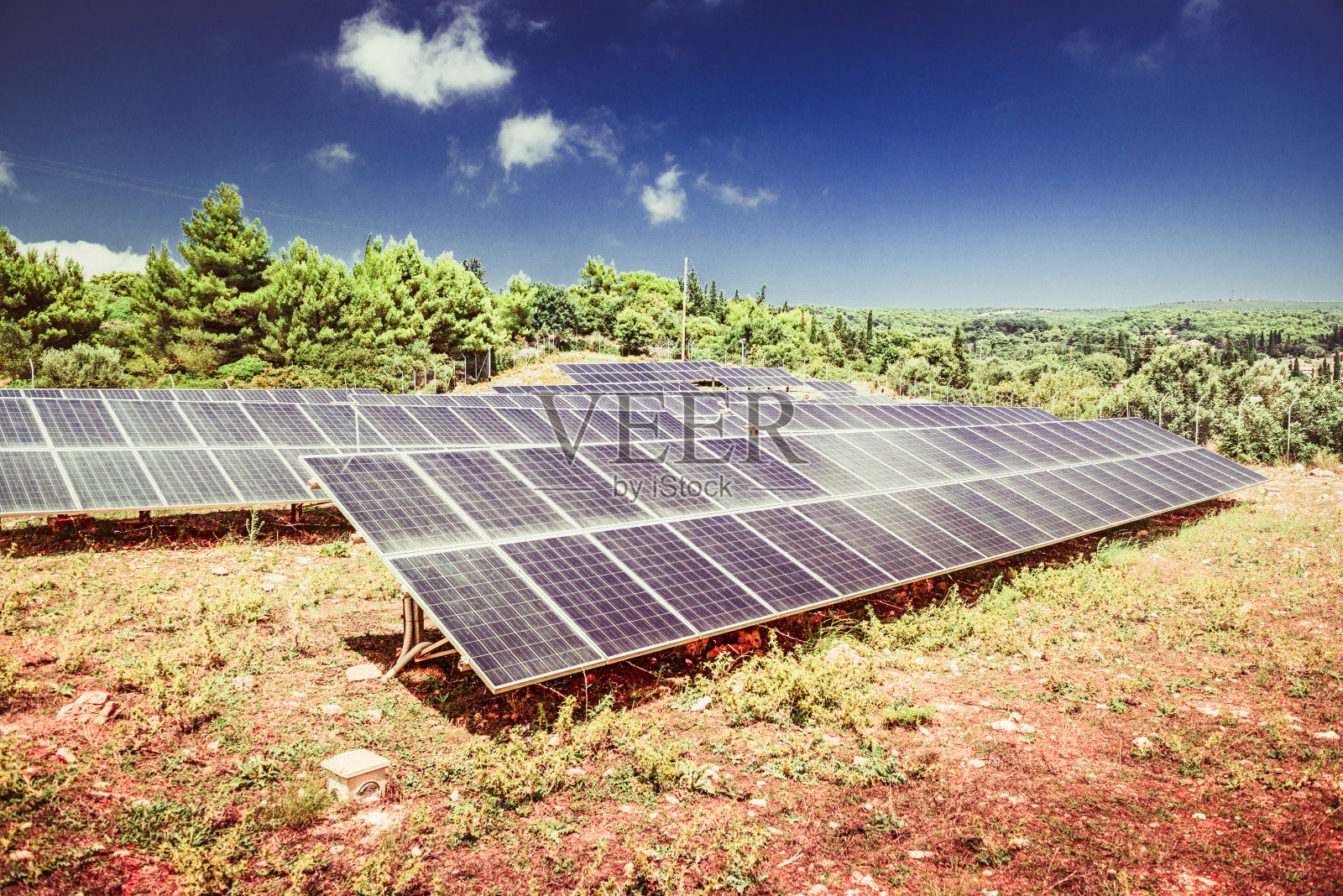 太阳能光伏板照片摄影图片